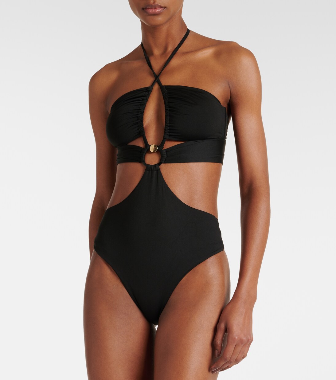 Cutout halterneck swimsuit | Max Mara
