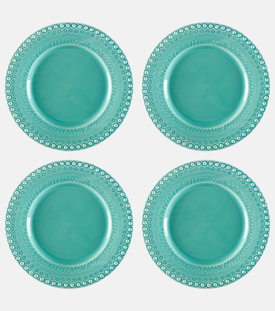 Fantasia set of 4 dinner plates | Bordallo Pinheiro