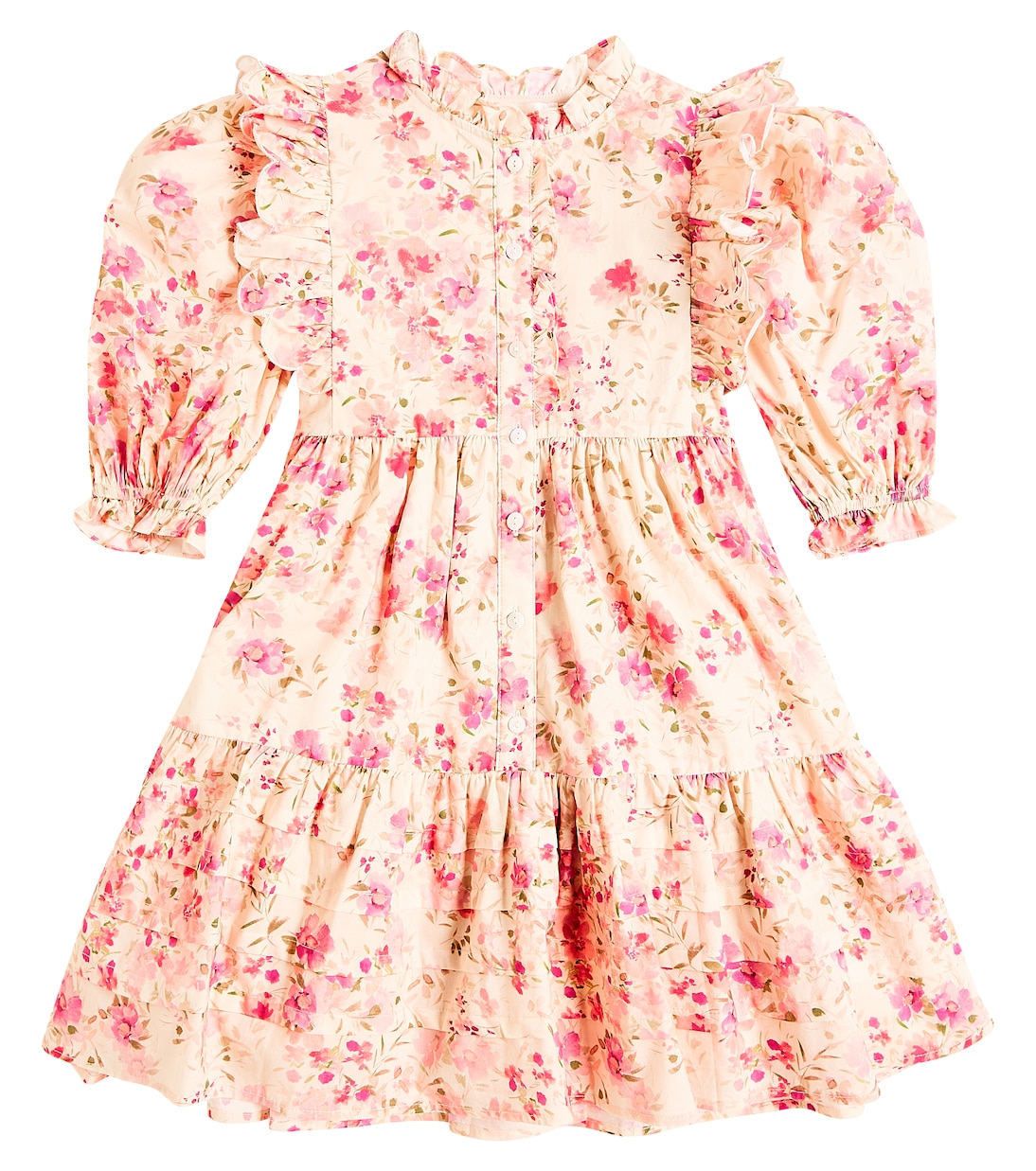 Abito in cotone con stampa floreale | Petite Amalie  