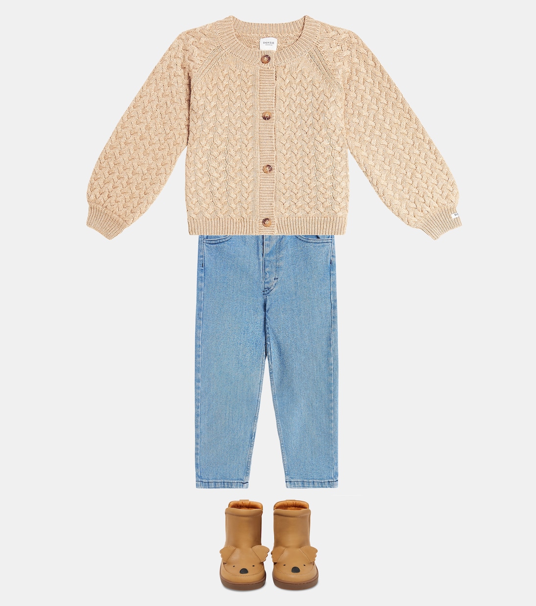Cardigan Loena in misto lana e cotone | Donsje