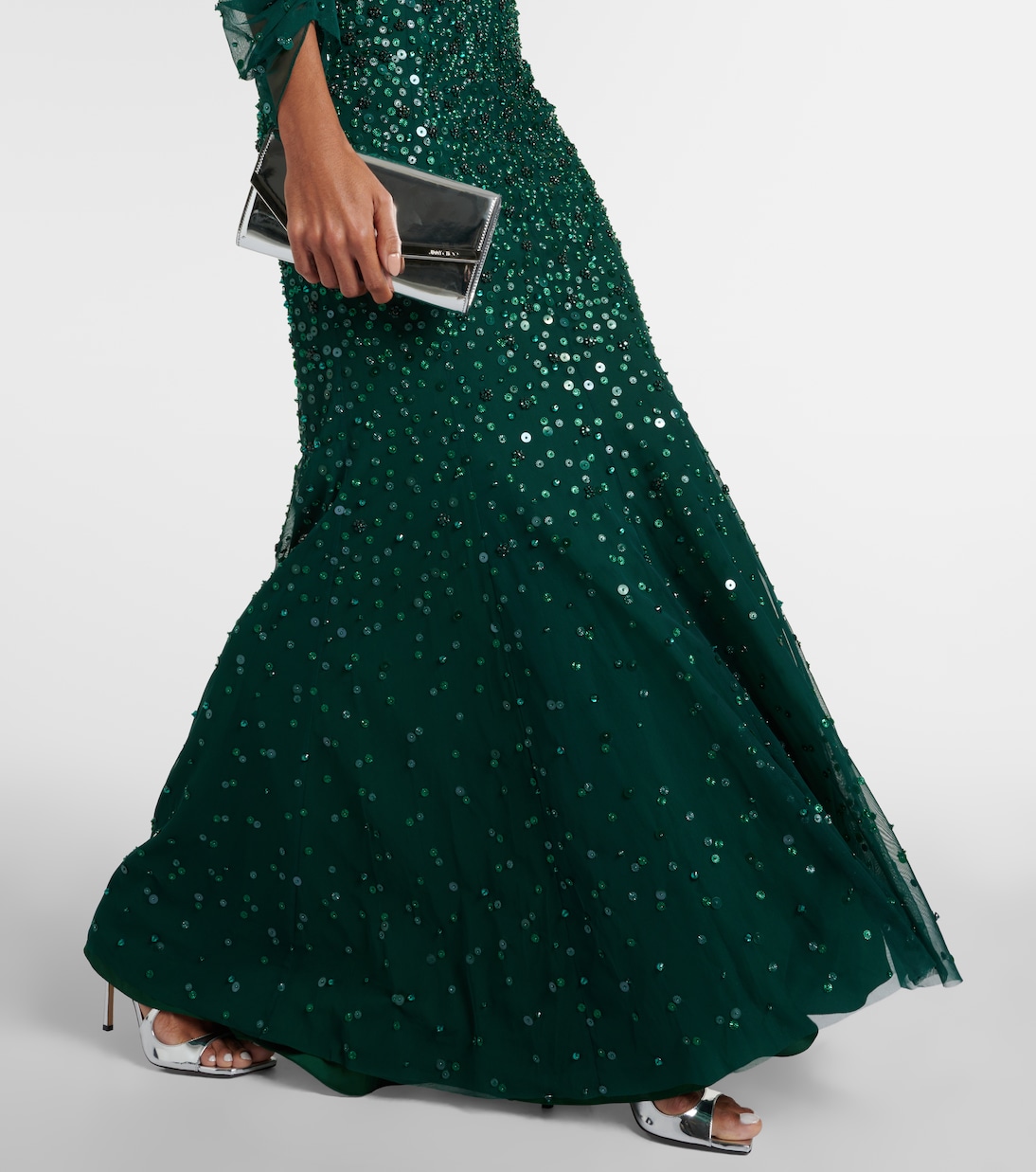 Vestido de Tul Bordado con Detalles de Lujo por Jenny Packham
