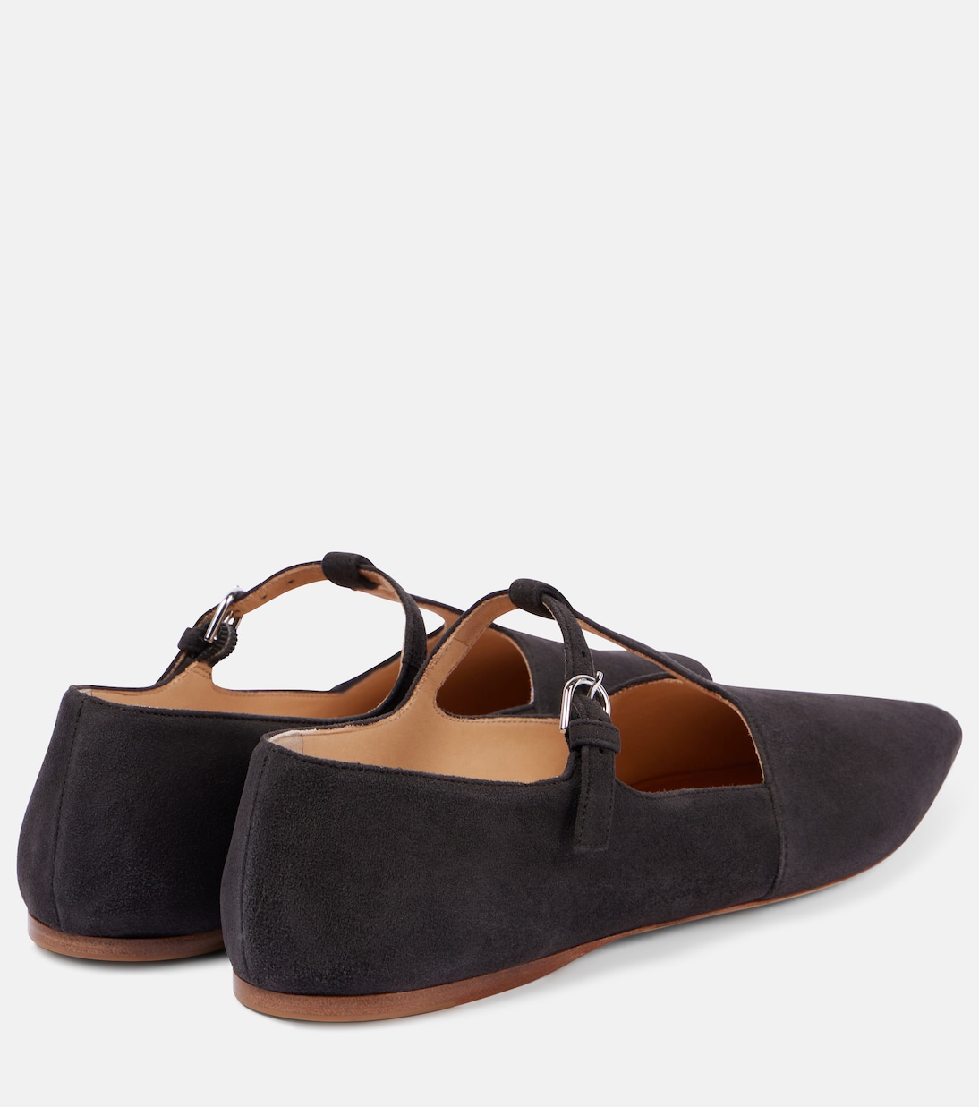 Mary-Jane-Ballerinas Lola aus Veloursleder | Gabriela Hearst