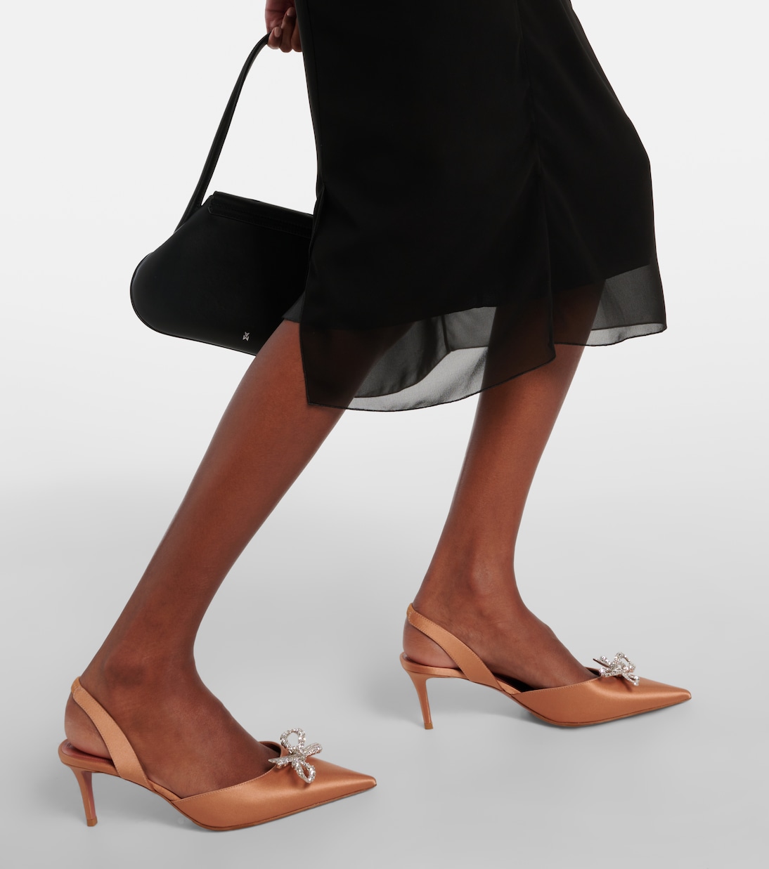 Escarpins Rosie 60 en satin | Amina Muaddi