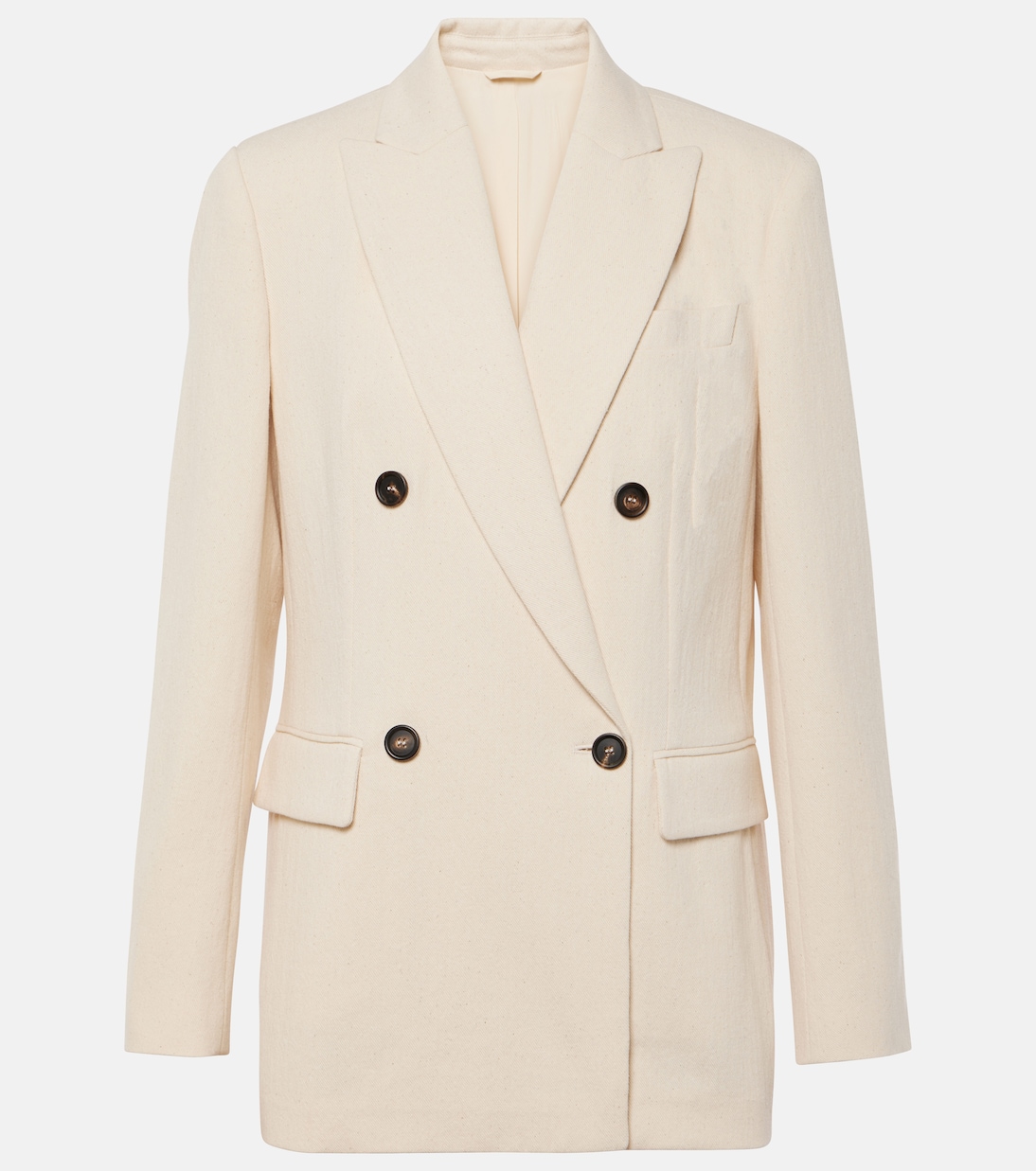 Blazer en coton et laine mélangés | Brunello Cucinelli