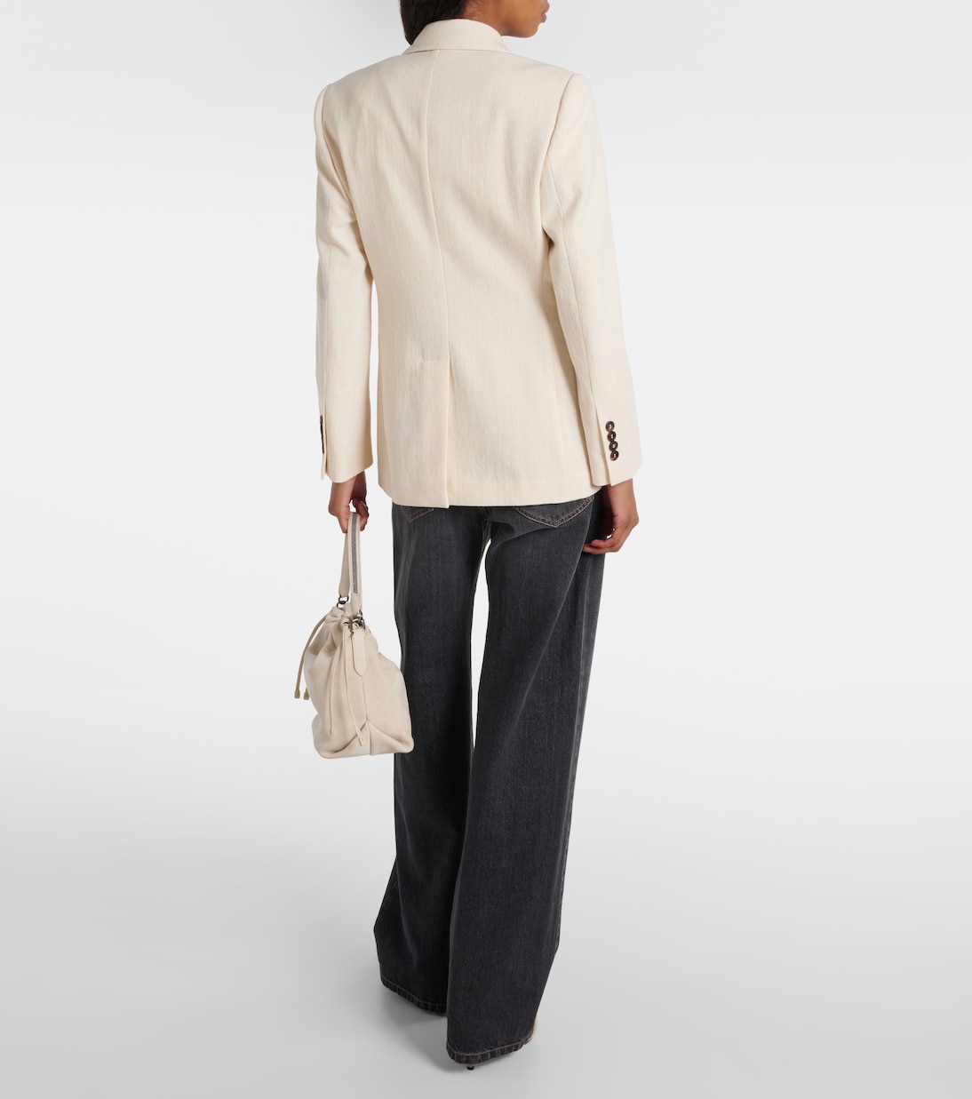 Blazer en coton et laine mélangés | Brunello Cucinelli