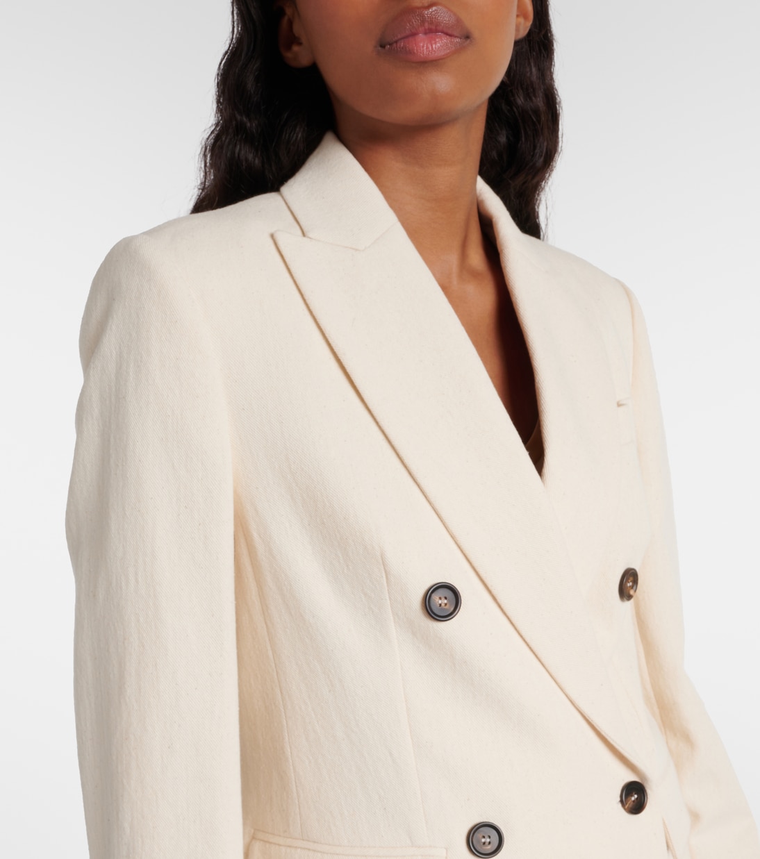 Blazer en coton et laine mélangés | Brunello Cucinelli