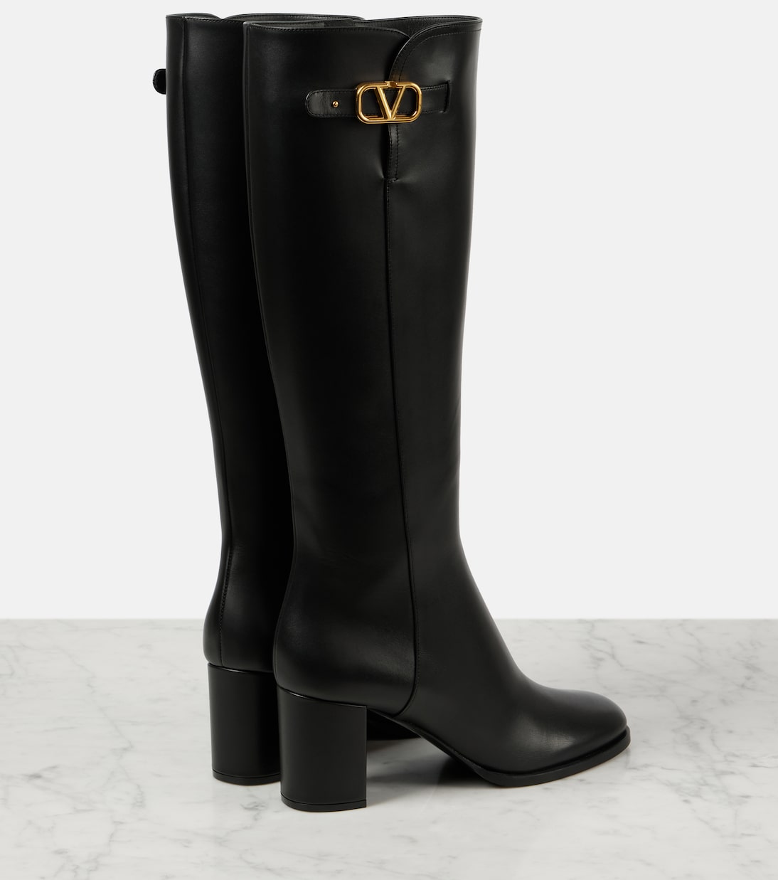 Bottes VLogo Signature en cuir | Valentino Garavani