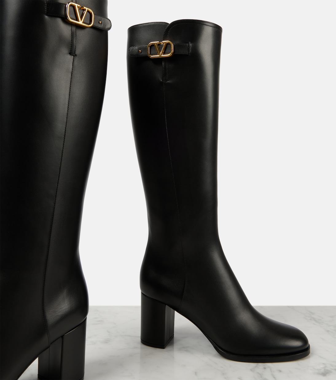 Bottes VLogo Signature en cuir | Valentino Garavani