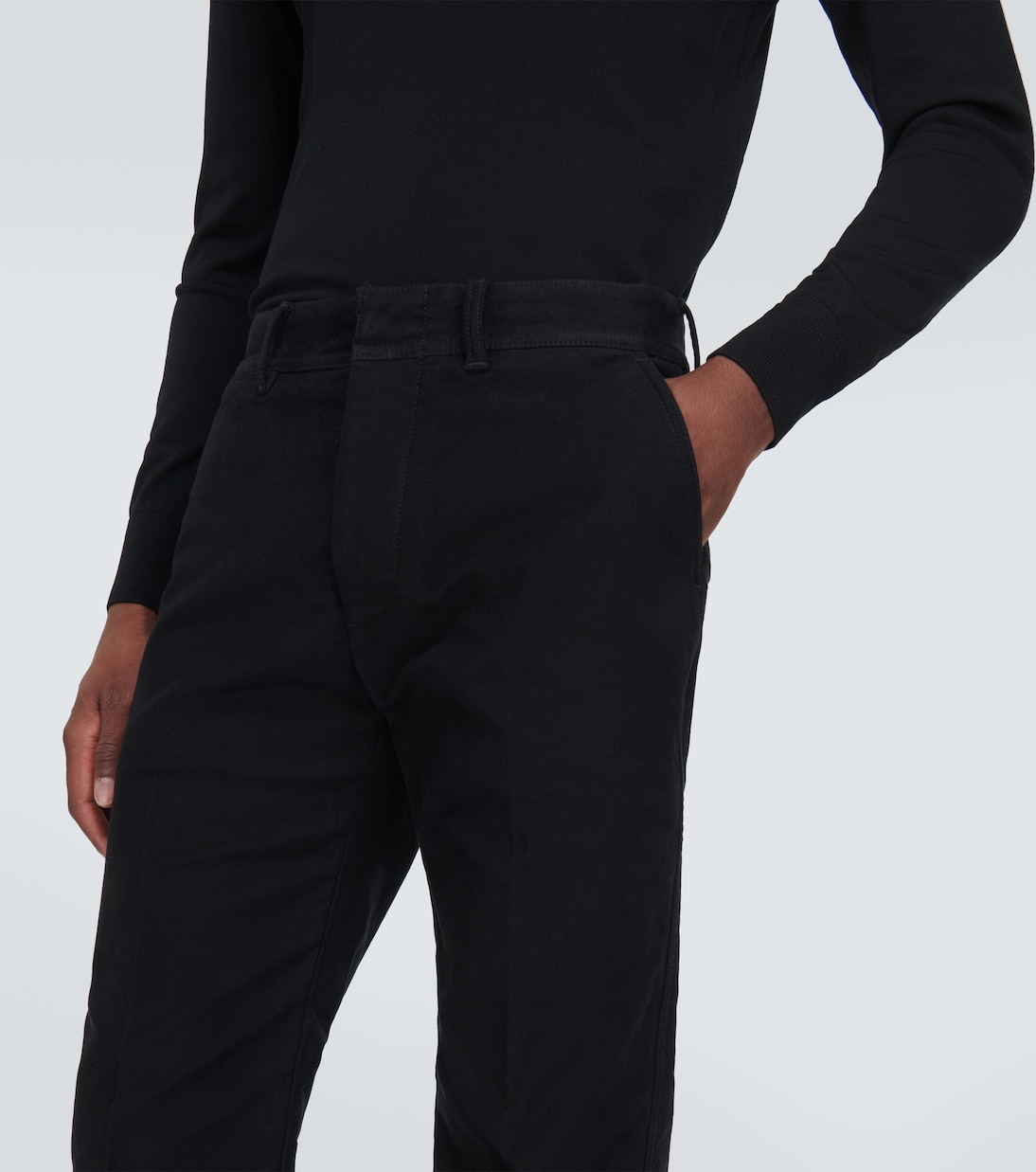 Pantalon chino Moleskin en coton mélangé | Tom Ford