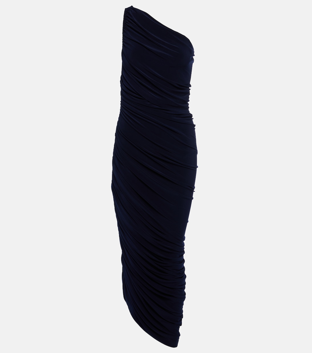 Diana ruched one-shoulder maxi dress | Norma Kamali