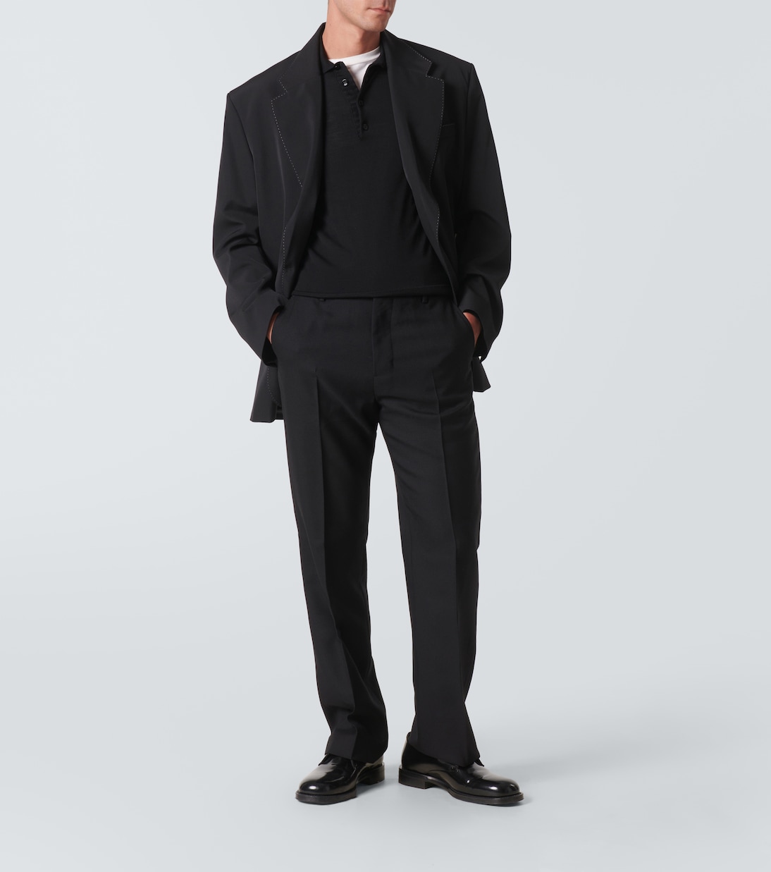 Pantaloni regular in lana vergine | Ami Paris