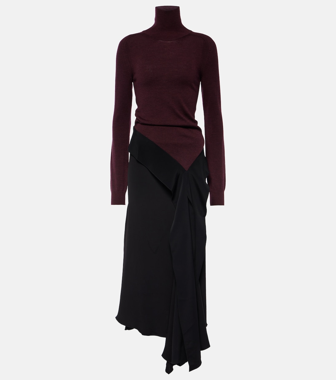 Tie-detail wool midi dress | Victoria Beckham