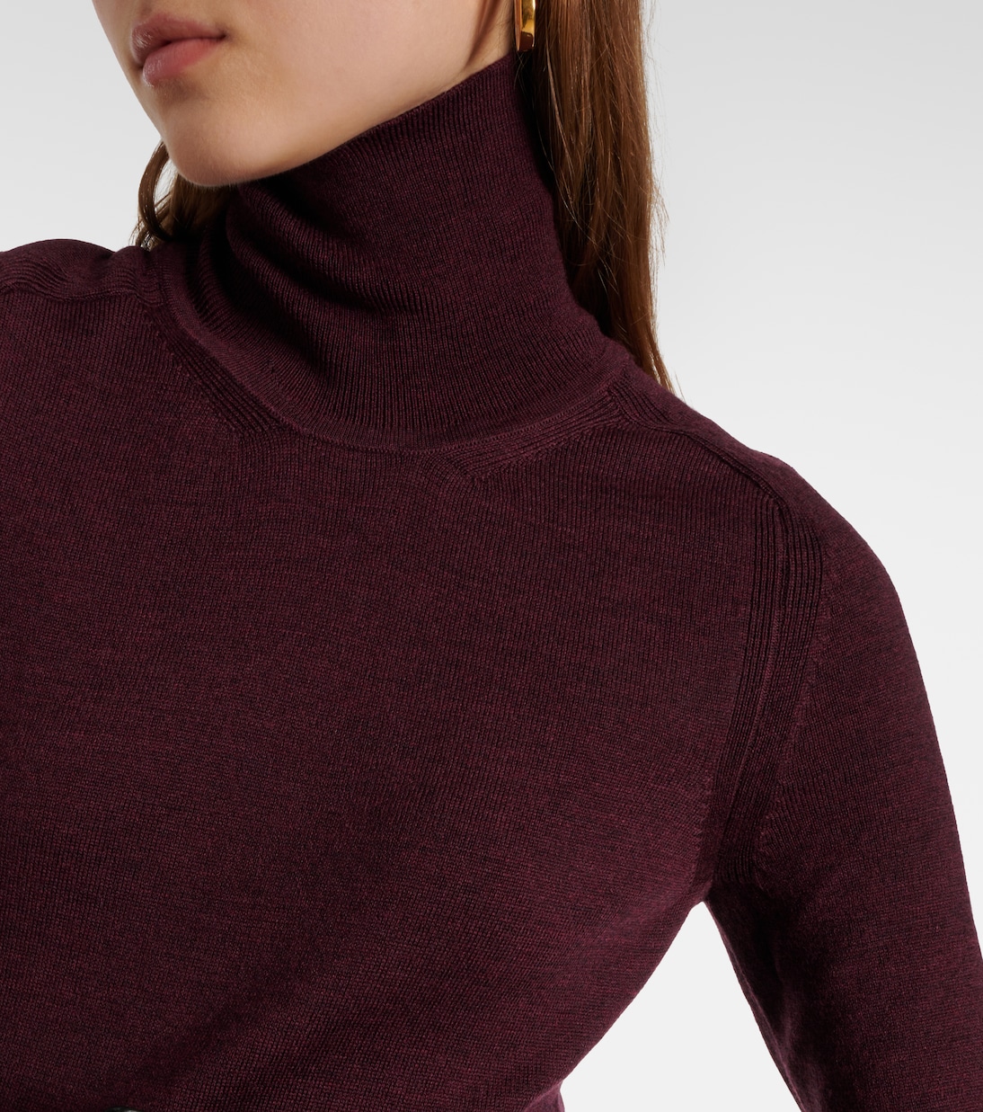 Tie-detail wool midi dress | Victoria Beckham
