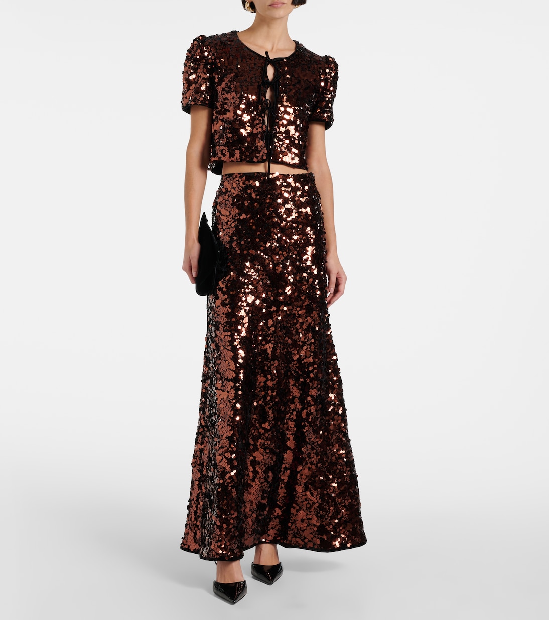 Jupe longue à sequins | Ganni