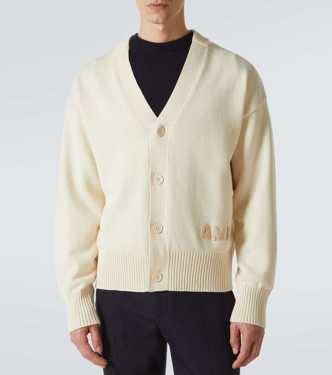 Cardigan aus Baumwolle und Wolle | Ami Paris