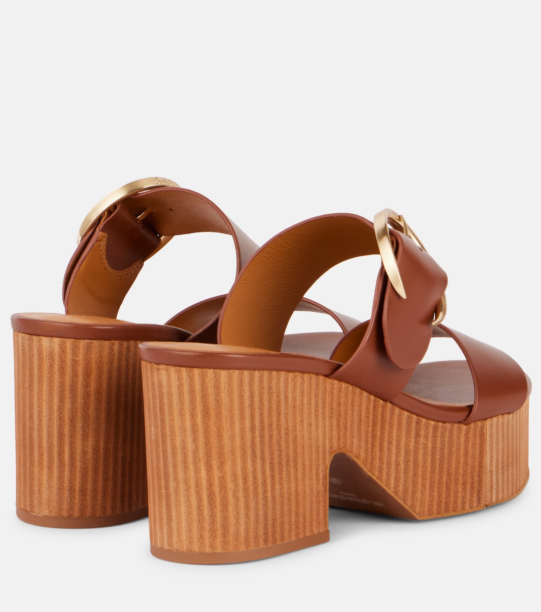 Chance leather platform mules | Clergerie