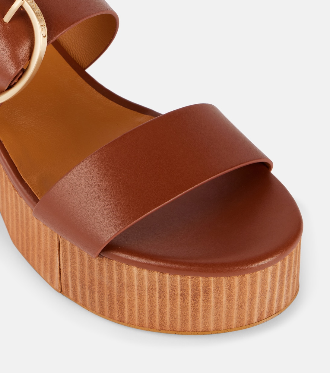 Chance leather platform mules | Clergerie