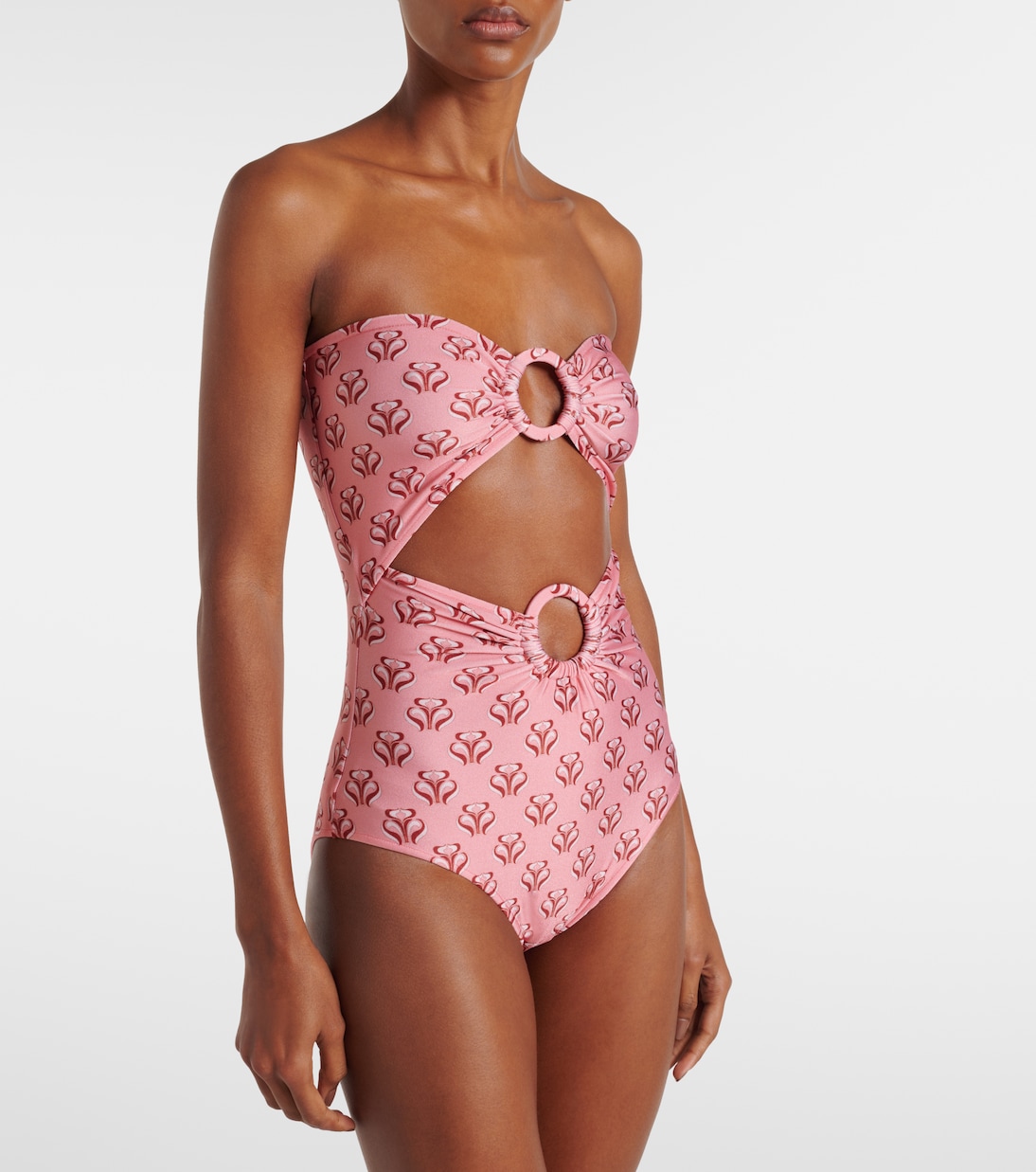 Printed cutout swimsuit | Adriana Degreas