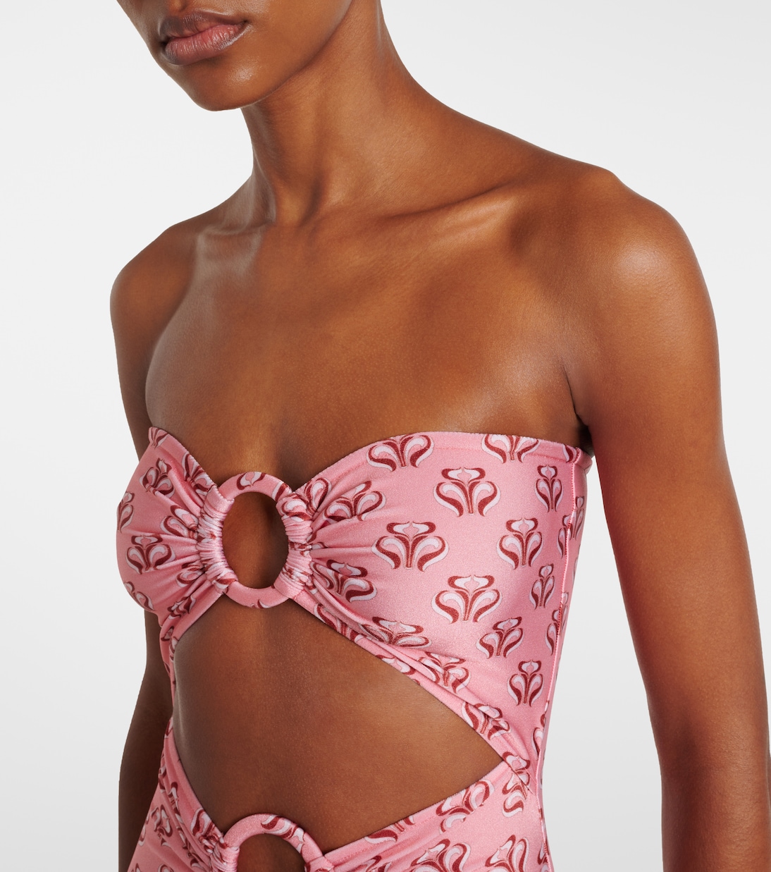 Printed cutout swimsuit | Adriana Degreas