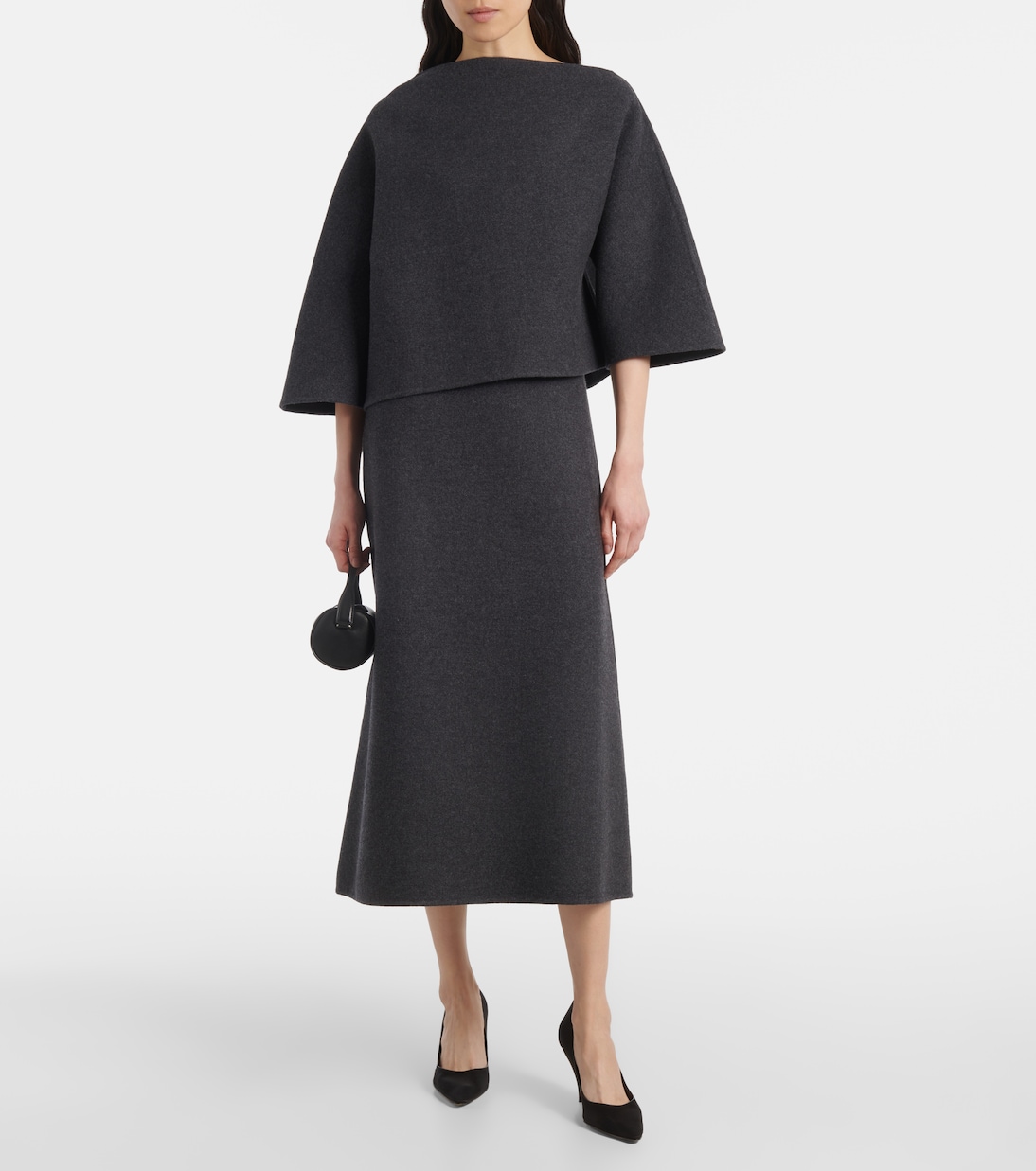 Lison wool-blend midi skirt | The Row
