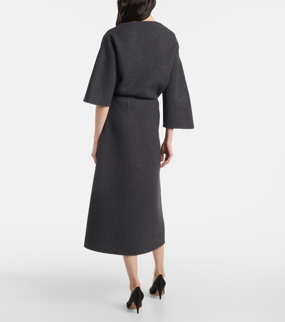 Lison wool-blend midi skirt | The Row