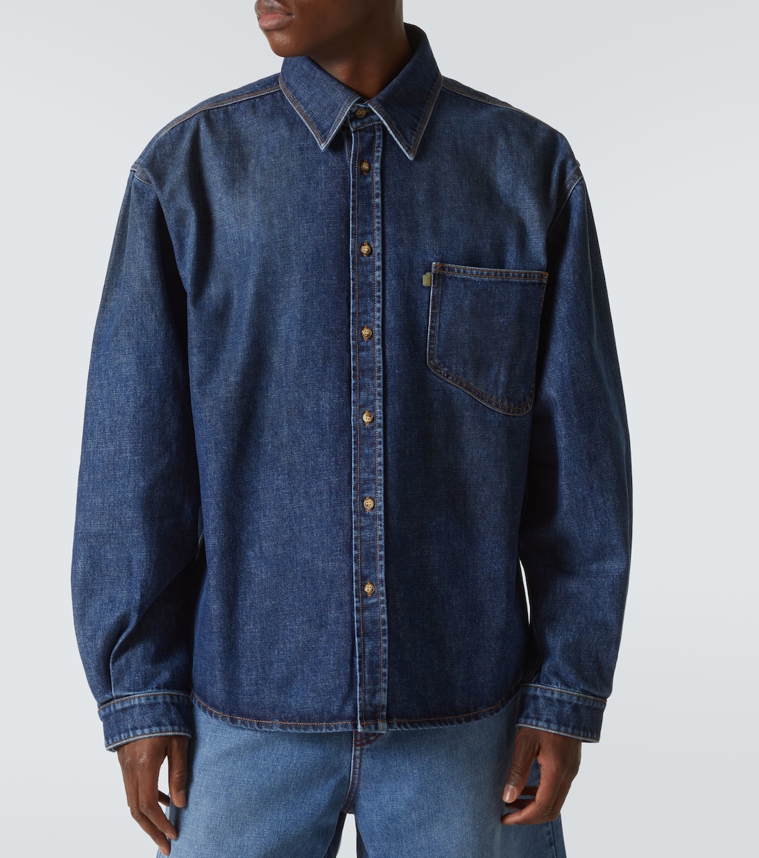 Hemdjacke aus Denim | ERL