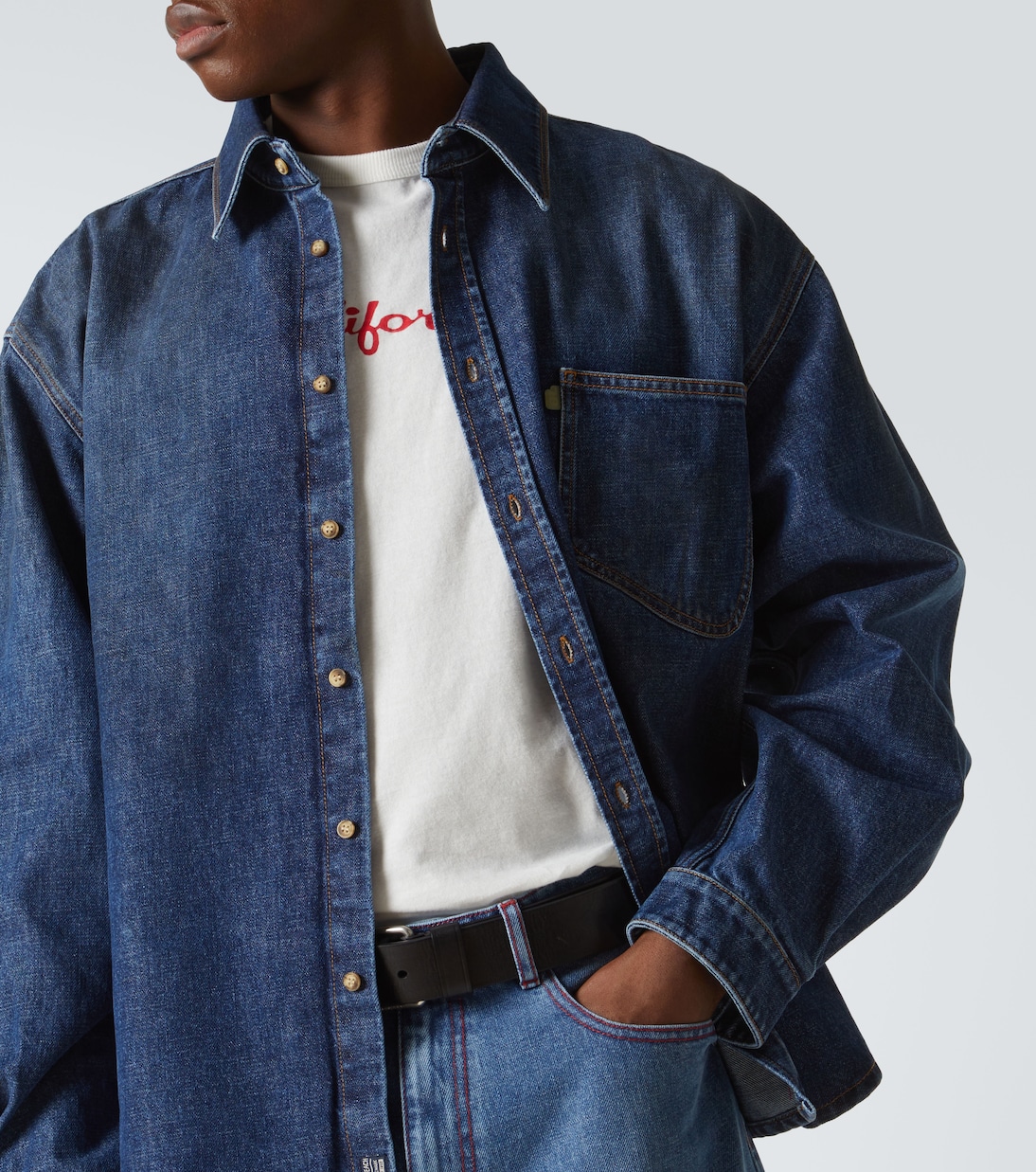 Hemdjacke aus Denim | ERL