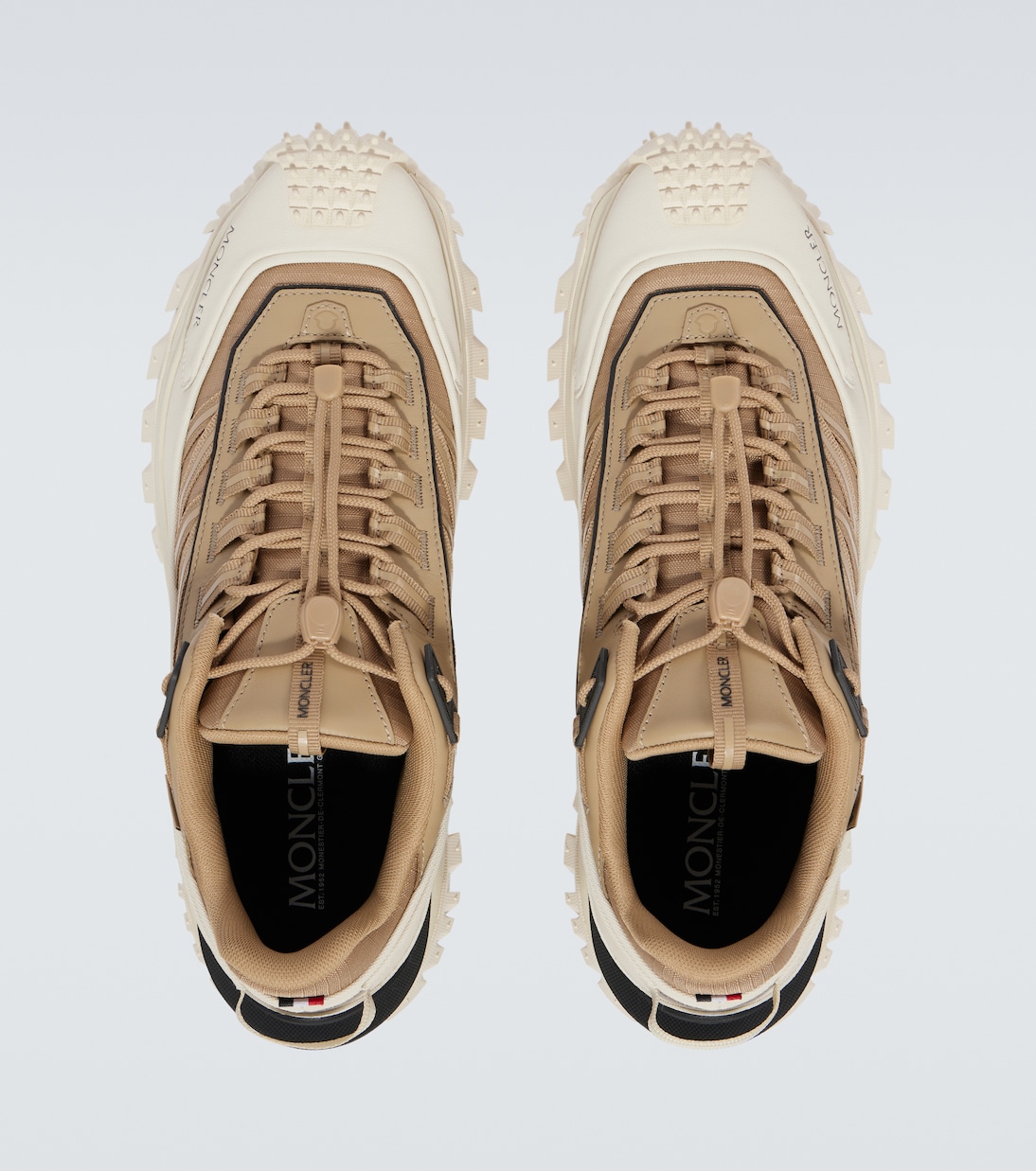 Trailgrip leather-trimmed sneakers | Moncler