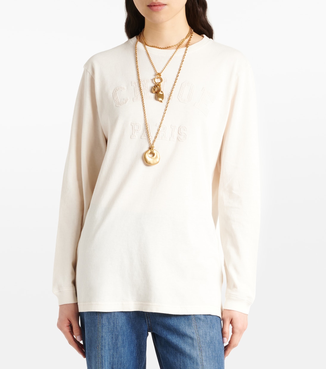 Jersey de algodón con logo | Chloé