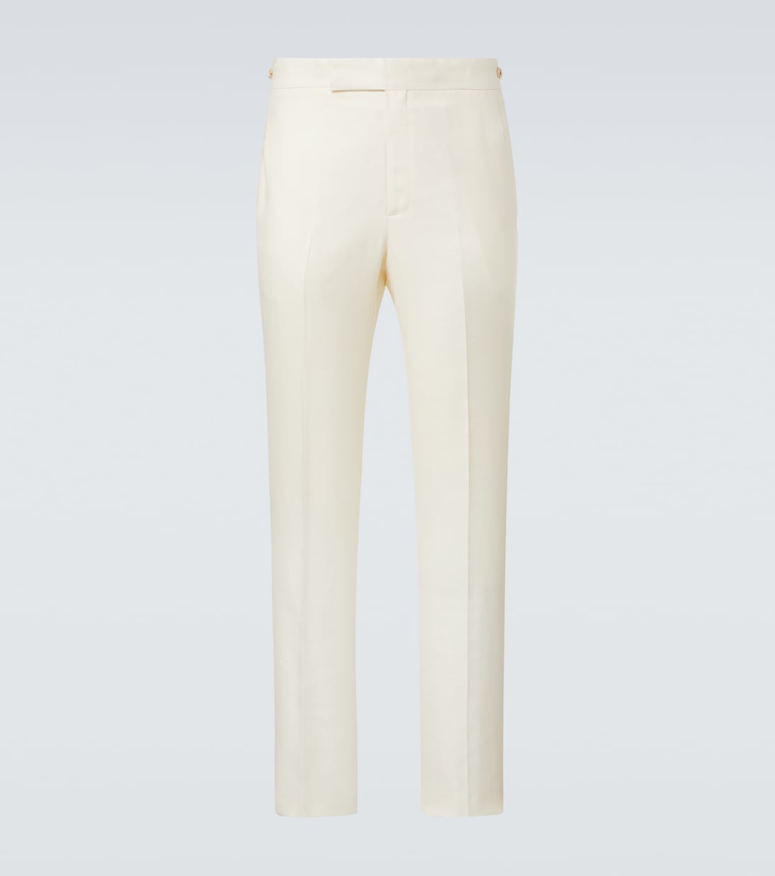 Flat Front wool, silk and linen suit pants | Gabriela Hearst