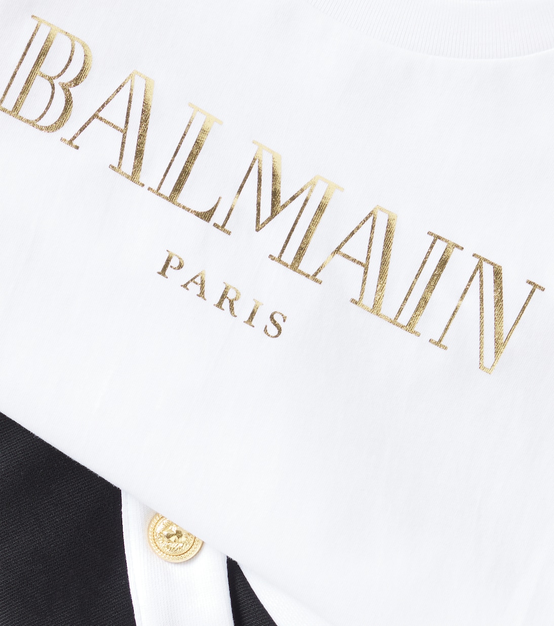Kleid aus Baumwoll-Jersey | Balmain Kids