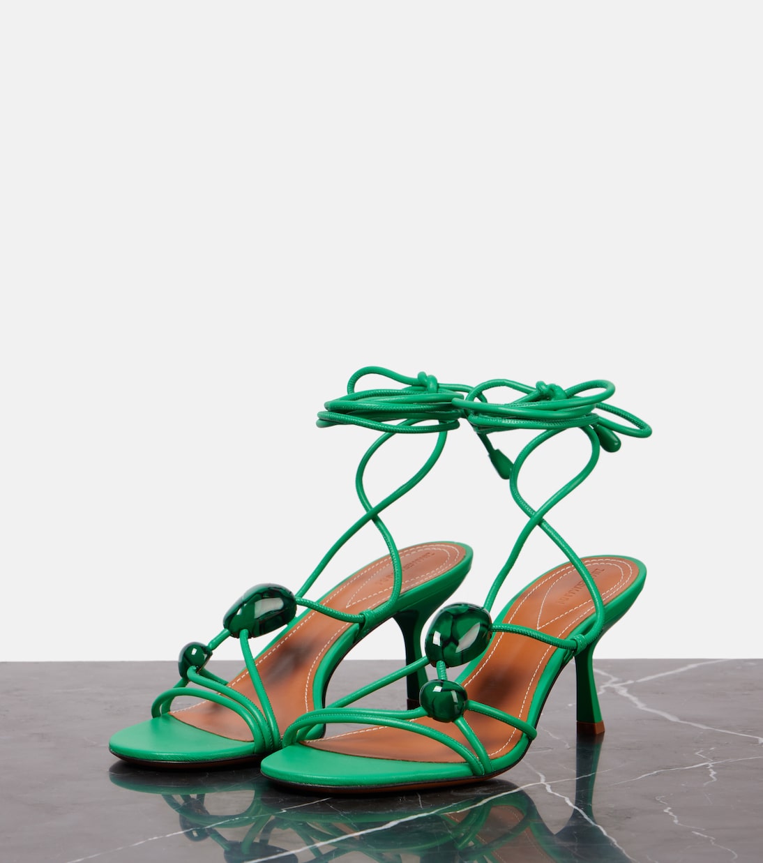 Verzierte Sandalen Gleam 65 aus Leder | Zimmermann