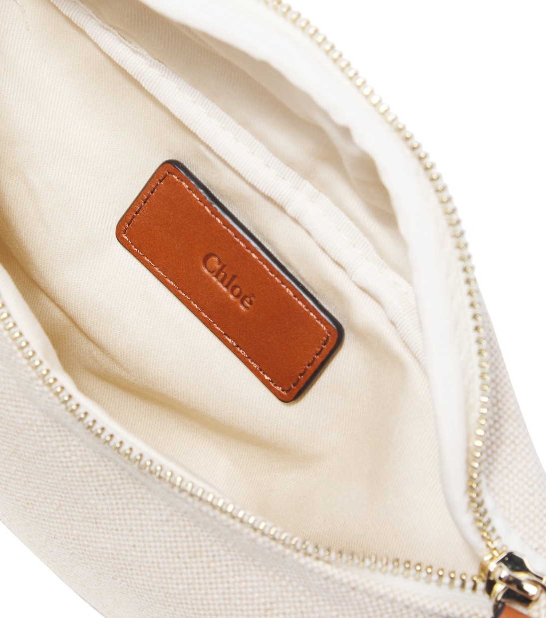 Logo jute and cotton-blend shoulder bag | Chloé Kids