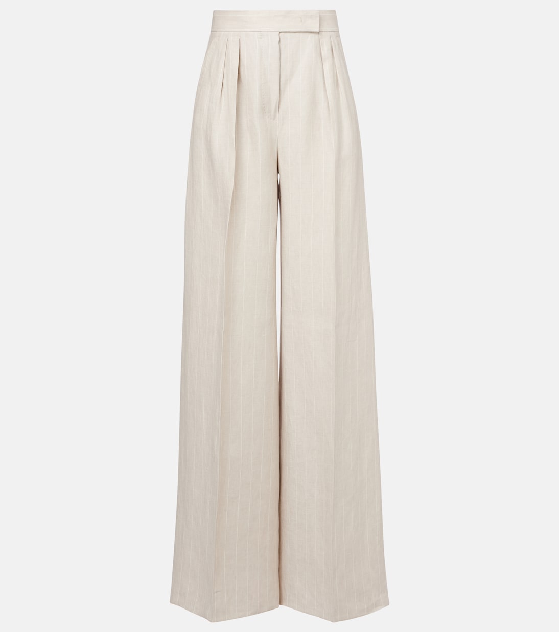 Pantaloni Rauche a gamba larga in lino | Max Mara