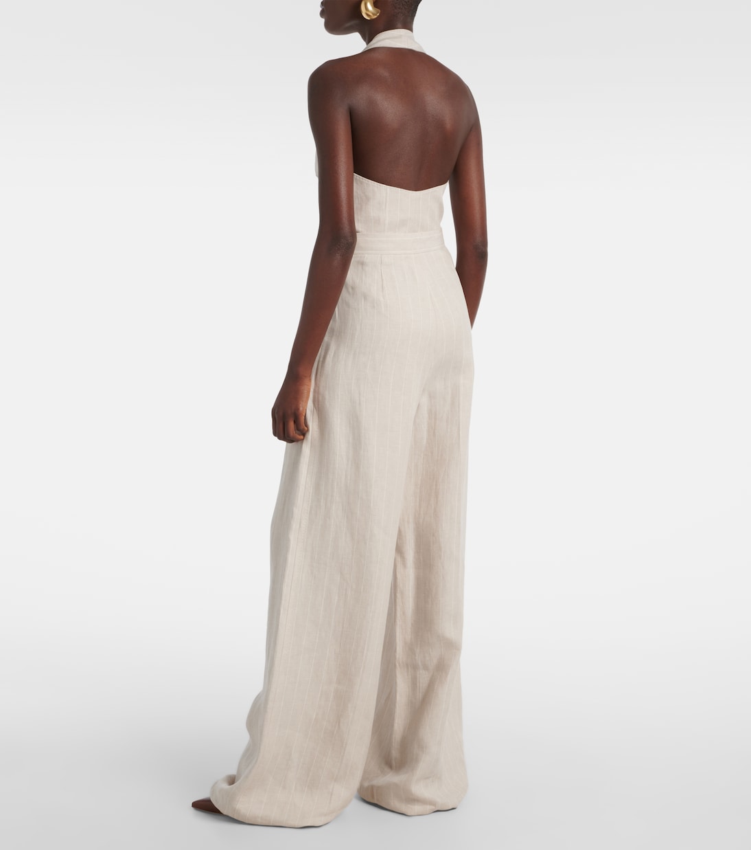 Pantaloni Rauche a gamba larga in lino | Max Mara