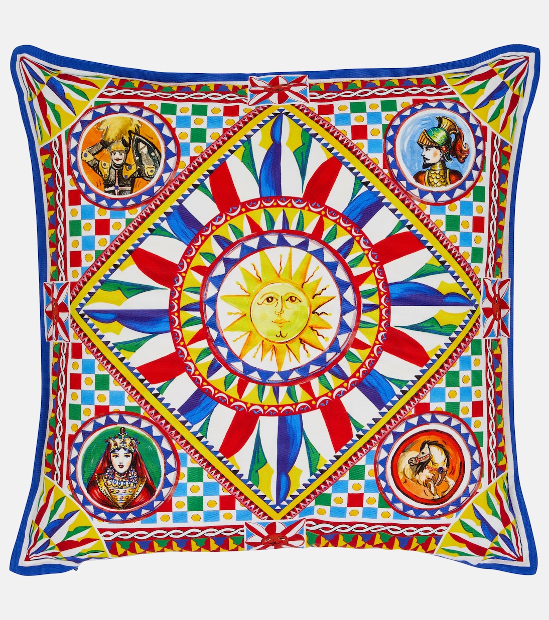 Small printed canvas cushion | Dolce&Gabbana Casa
