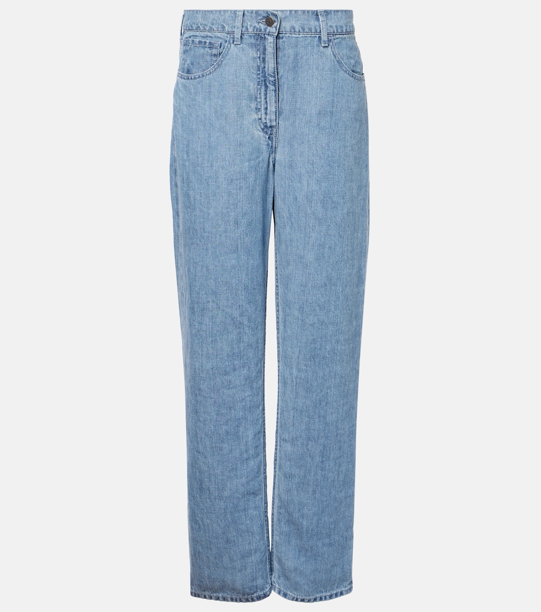 Jeans a gamba larga Tarley in lino | The Row