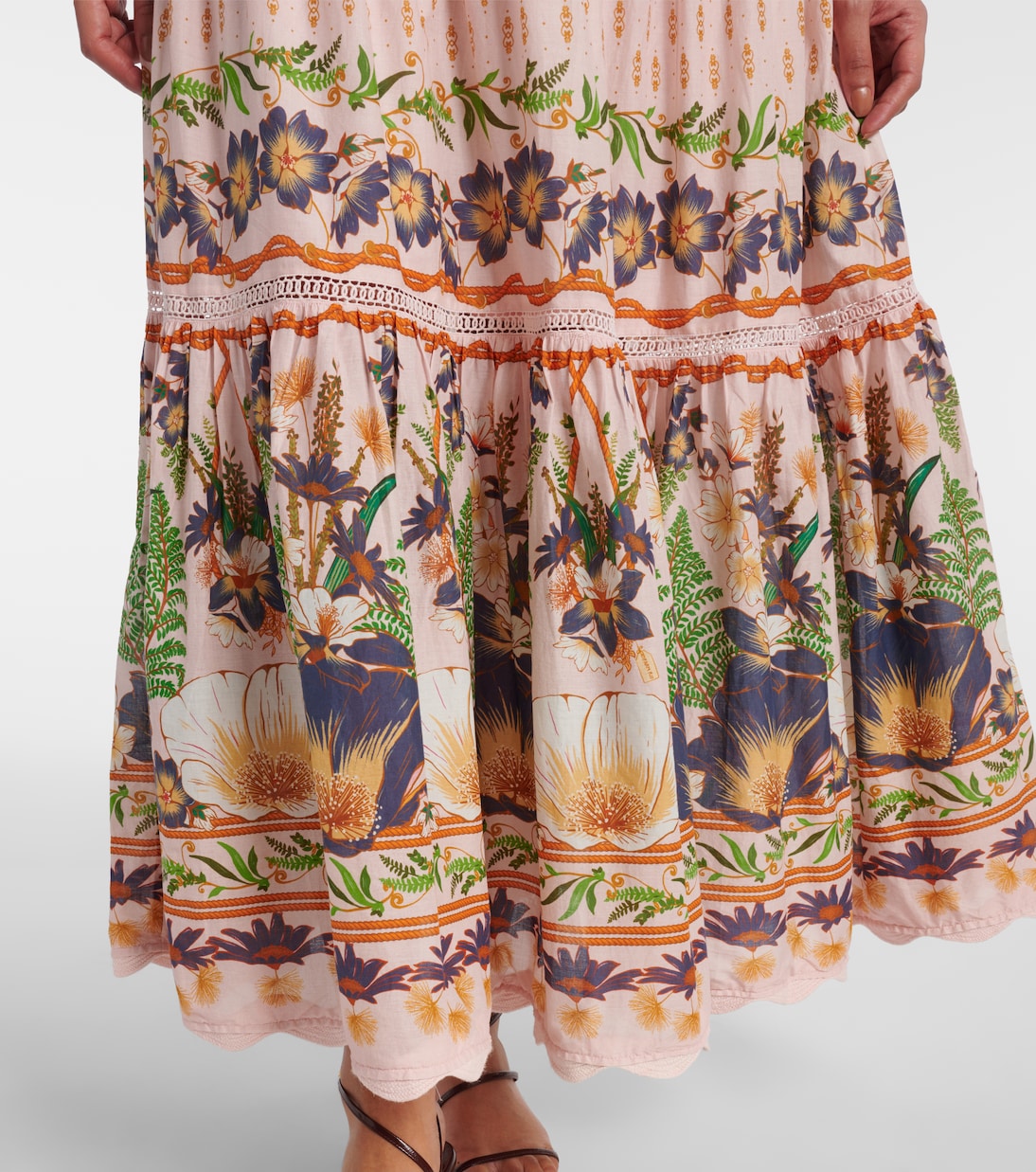 Vestido largo de algodón floral | Farm Rio