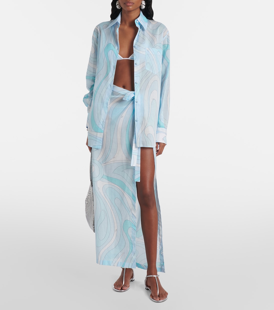 Pareo Marmo in mussola di cotone | Pucci