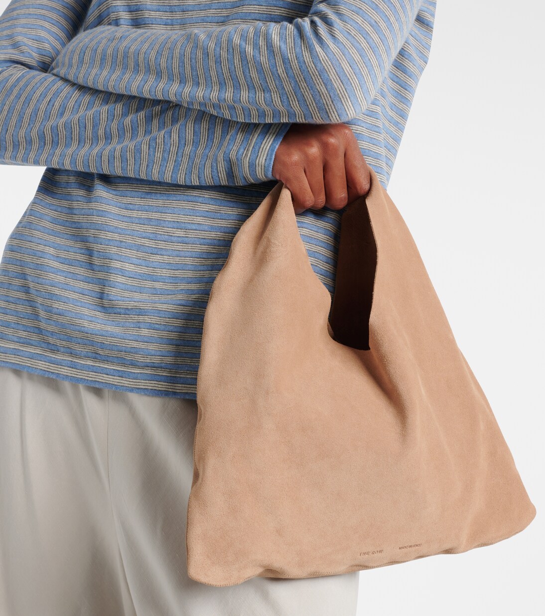 Bindle Small suede tote bag | The Row