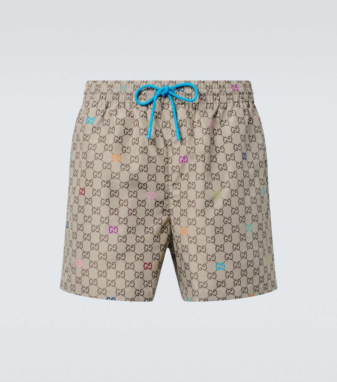 GG printed poplin swim trunks | Gucci