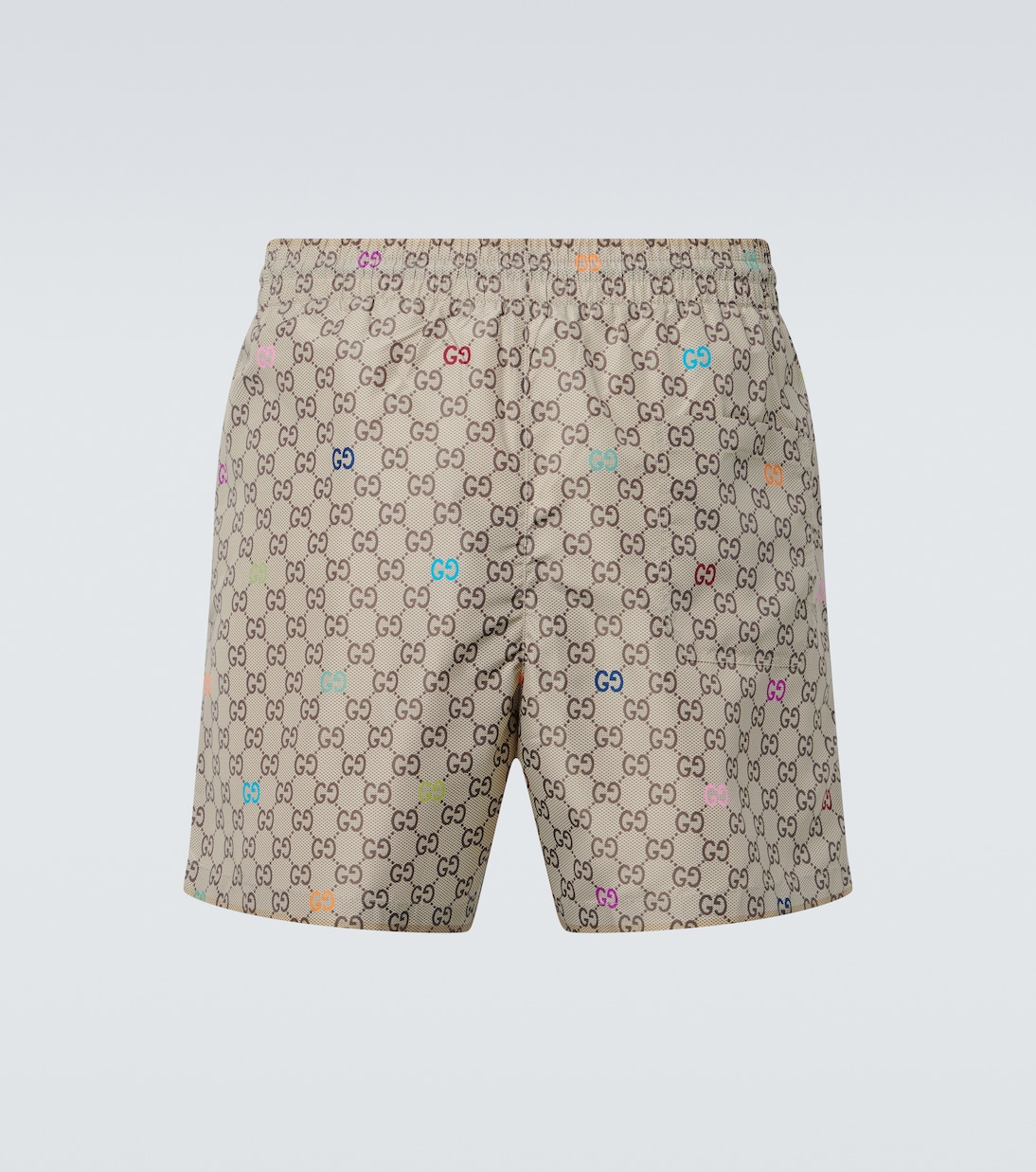 GG printed poplin swim trunks | Gucci