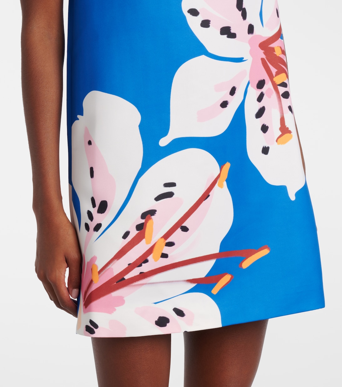 Yvonne floral satin minidress | Leo Lin