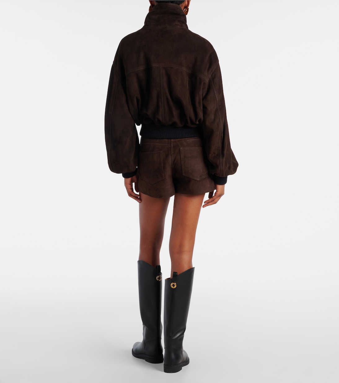 Veste bomber Briar en daim | Nour Hammour
