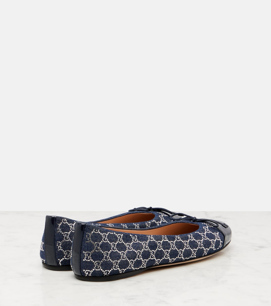 Ballerine in denim GG | Gucci