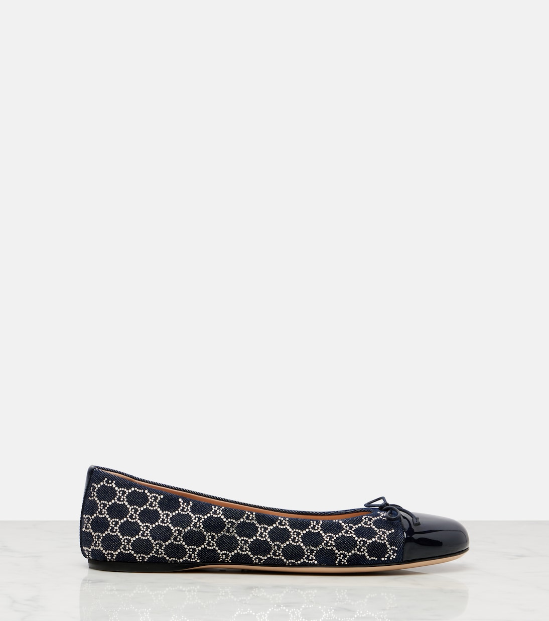 Ballerine in denim GG | Gucci