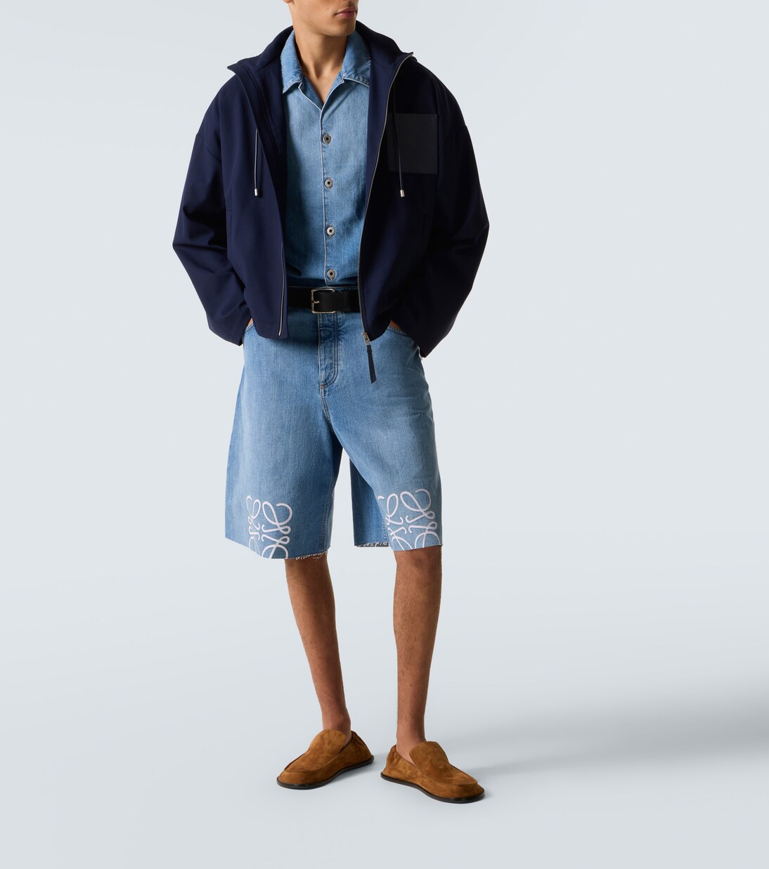 Hooded cotton twill jacket | Loewe