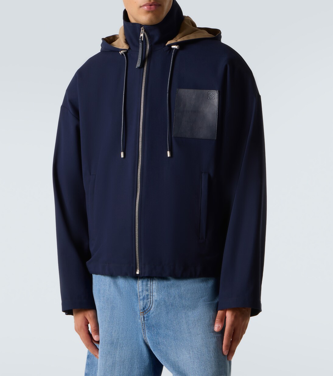 Hooded cotton twill jacket | Loewe