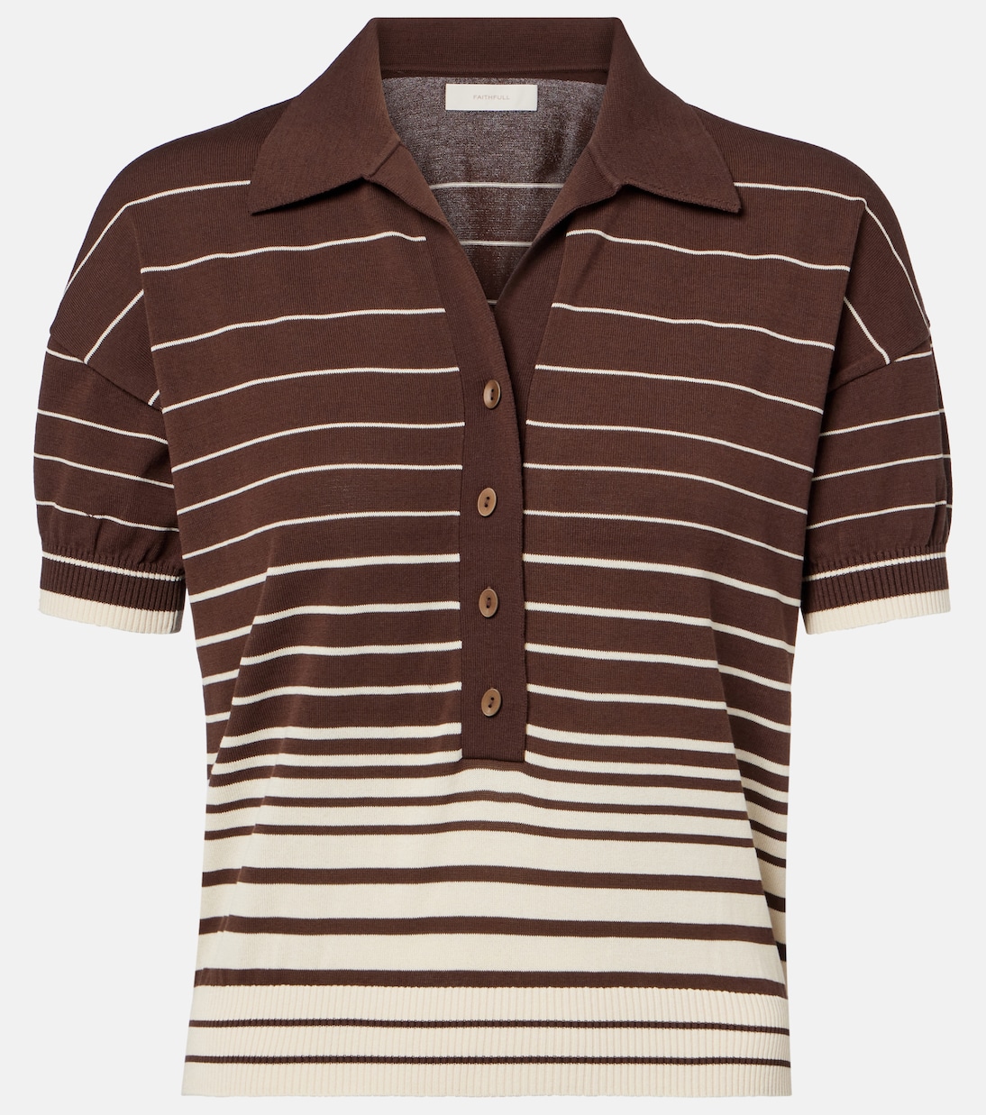 Polo Sable in misto cotone a righe | Faithfull