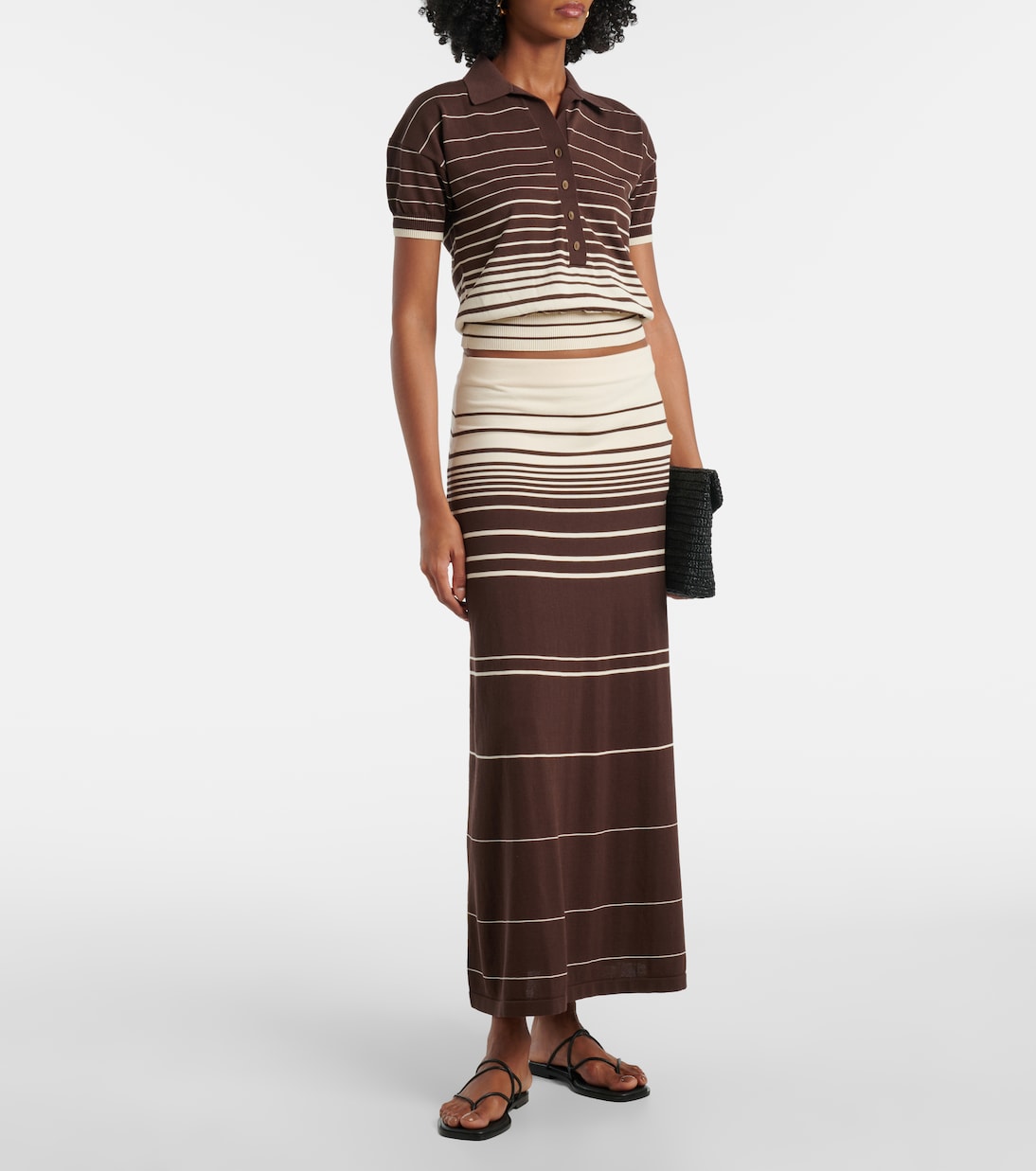 Polo Sable in misto cotone a righe | Faithfull